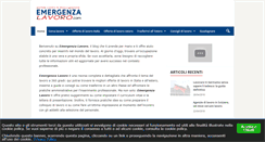 Desktop Screenshot of emergenzalavoro.com