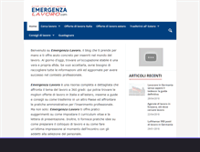 Tablet Screenshot of emergenzalavoro.com